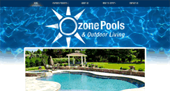 Desktop Screenshot of ozonepoolsandoutdoorliving.com